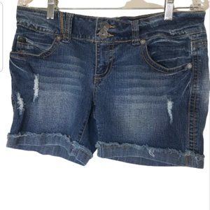 MIMIC distressed short JEANS